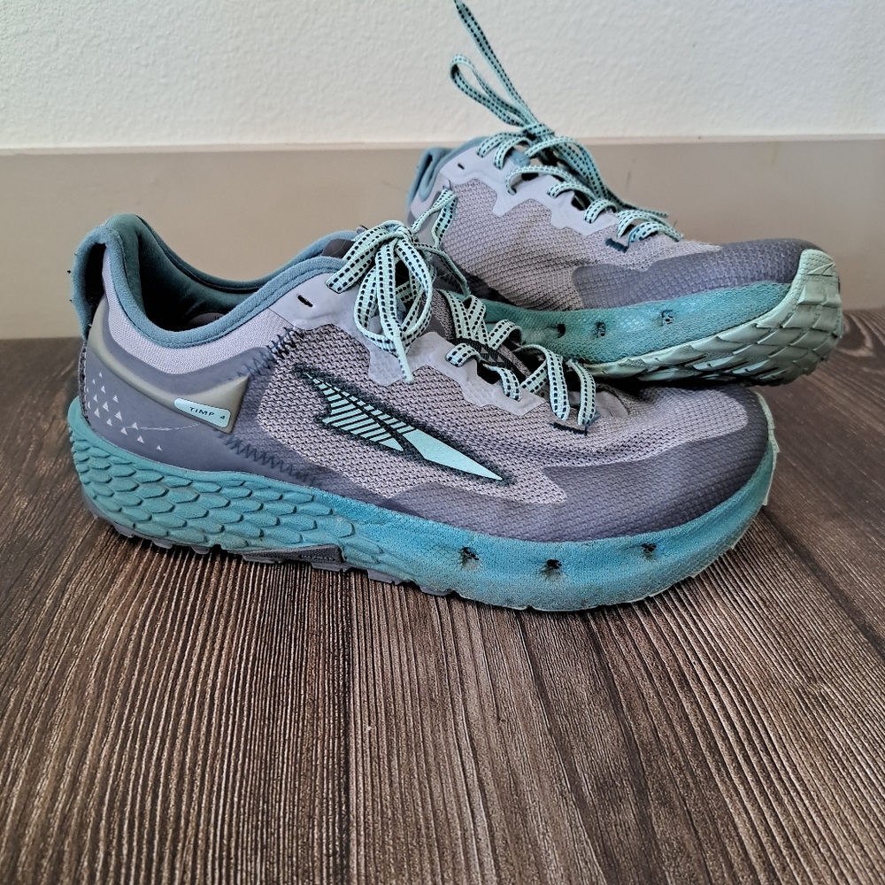 Altra Gray and Teal Athletic Shoes